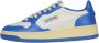 Autry Lage Leren Sneakers in Vintage Stijl Prins Blauw Multicolor Dames - Thumbnail 14