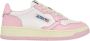 Autry Witte en Roze Lage Leren Sneakers Witte Roze Leren Sneakers voor Dames Multicolor White Dames - Thumbnail 62