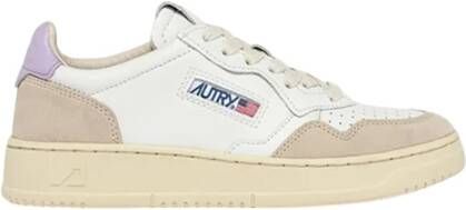 Autry Witte Medalist Sneakers met Logo Patch Multicolor Dames