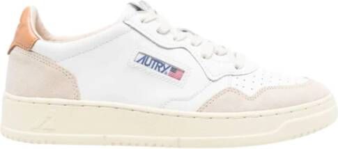 Autry Medalist Low Suede Sneakers White Heren