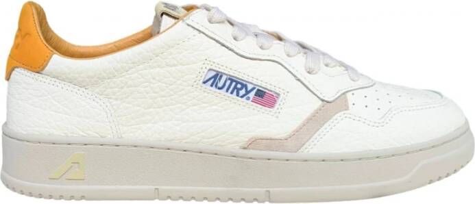 Autry Medalist Low Wit Leren Sneaker White Heren