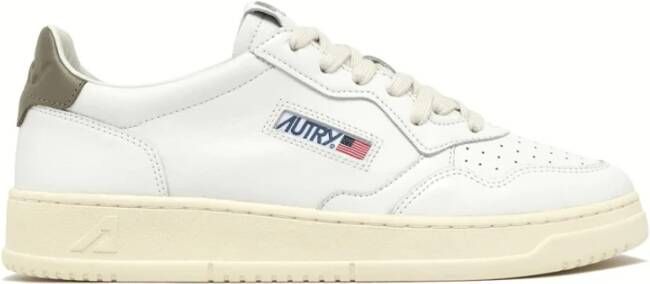 Autry Medalist Witte Leren Sneakers White Heren