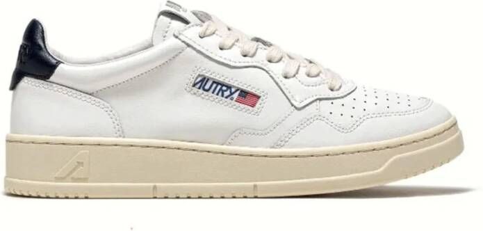 Autry Medalist Witte Leren Sneakers White Heren