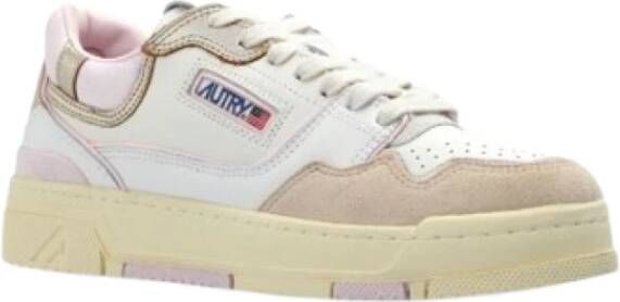 Autry Mesh Panelled Low Top Sneakers Pink Dames