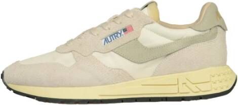 Autry Reelwind Sneakers Vintage-geïnspireerde Prestatieschoenen Beige