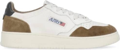 Autry Vintage geïnspireerde Medalist Low Sneaker voor vrouwen White Heren