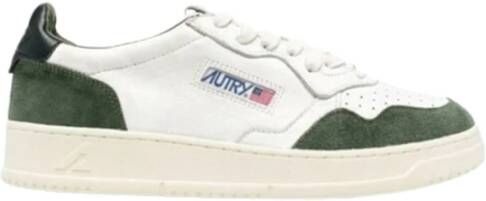 Autry Vintage-geïnspireerde Medalist Low Sneaker voor vrouwen Wit Heren