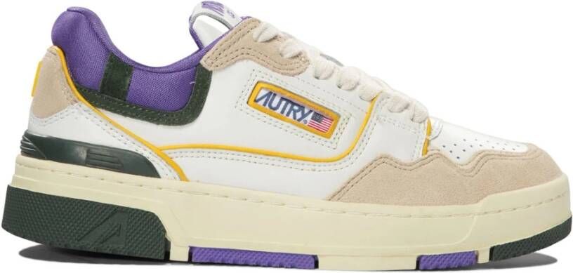 Autry Multikleur Sneakers met Kalfsleer en Suède Multicolor Dames