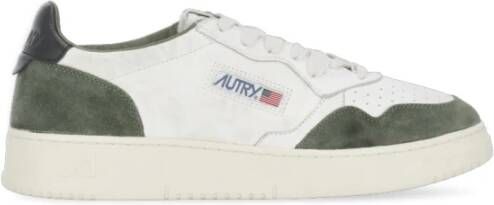 Autry Vintage-geïnspireerde Medalist Low Sneaker voor vrouwen Wit Heren