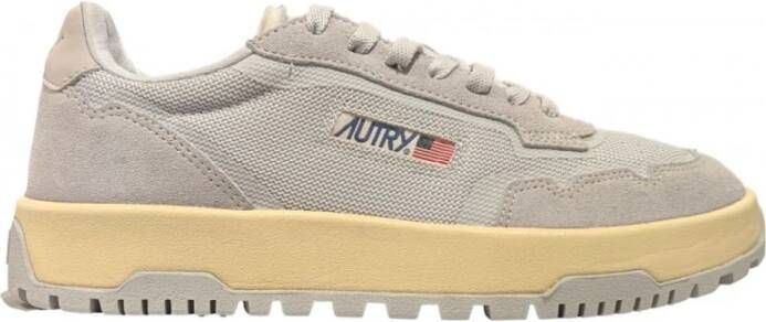 Autry Nylon Canvas Sneakers Gray Heren