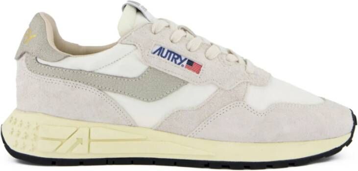 Autry Reelwind Sneakers Vintage-geïnspireerde Prestatieschoenen Beige Heren