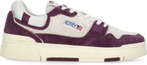 Autry Paarse Suède Sneakers Purple Heren