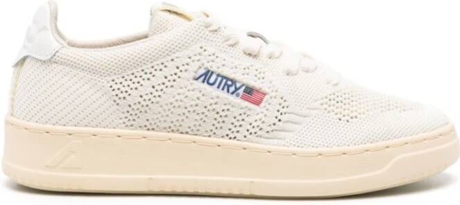 Autry Stijlvolle Sneakers voor Mannen Beige Dames