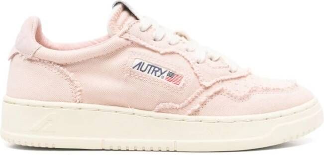 Autry Perzikroze Veterschoenen Pink Dames