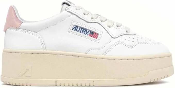 Autry Platform Sneakers met Chunky Sole White Dames