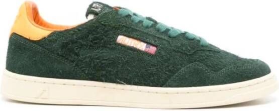 Autry Platte lage sneakers van suède Green Heren