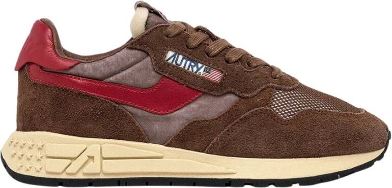 Autry Reelwind Lichtgewicht Sneakers Brown Heren