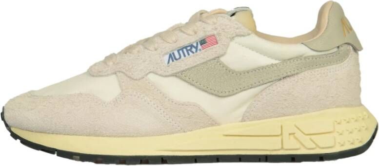 Autry Reelwind Sneakers Vintage-geïnspireerde Prestatieschoenen Beige