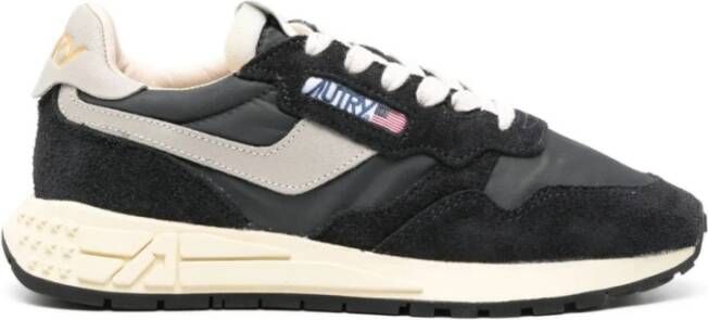 Autry Reelwind Suède Sneakers Zwart Grijs Black Dames