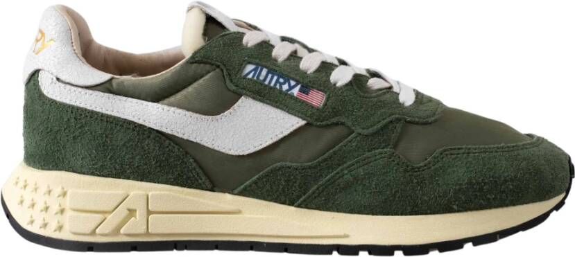 Autry Retro hardloopschoenen met moderne technologie Green Heren