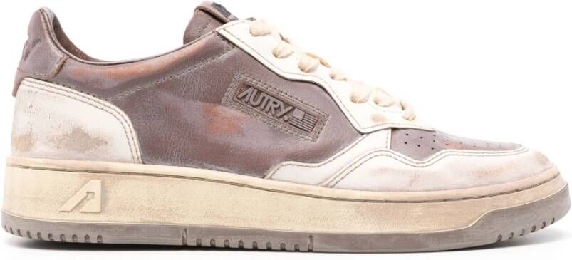 Autry Retro Lage Sneakers Brown Heren