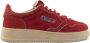 Autry Rode Gum Medalist Lage Suède Sneakers Red Dames - Thumbnail 1