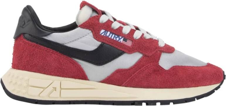 Autry Rode sneakers met details Red Dames