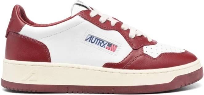 Autry Rode Sneakers met Paneeldesign Red Heren