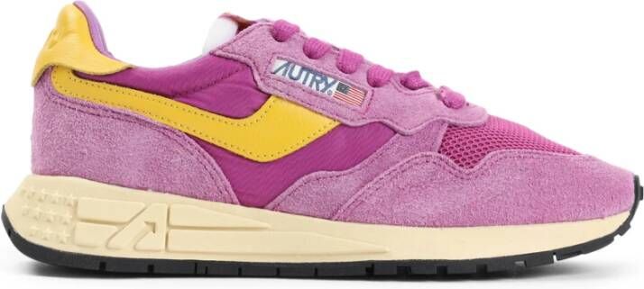 Autry Roze & Paarse Sneakers voor vrouwen Pink Dames