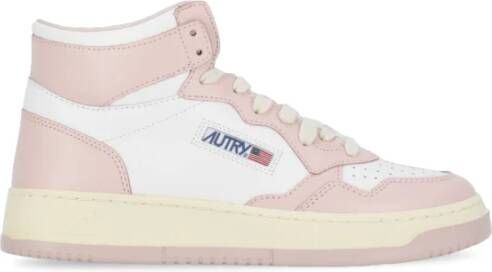 Autry Roze High Top Sneakers Vrouw Multicolor Dames