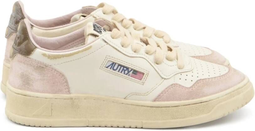 Autry Roze Platte Schoenen voor Vrouwen Multicolor Dames