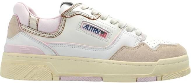 Autry Multicolor Lage Top Sneakers met Geperforeerde Neus Multicolor Dames