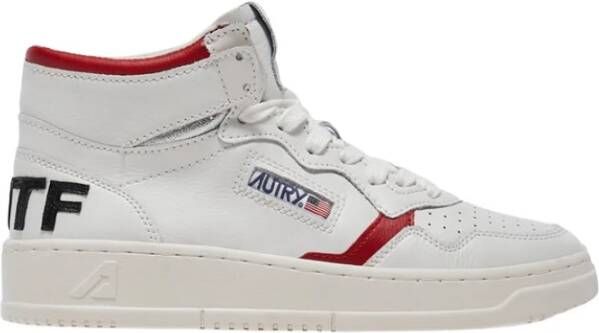 Autry Samenwerking Vintage Stijl Sneakers White Heren