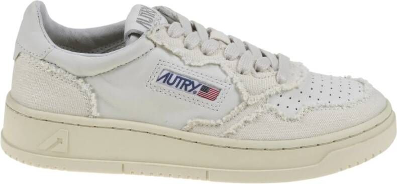 Autry Sneakers met paneeldesign en distressed effect Wit Heren