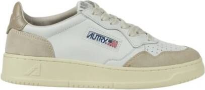 Autry Vintage-geïnspireerde lage Ls58 suède sneakers White Heren