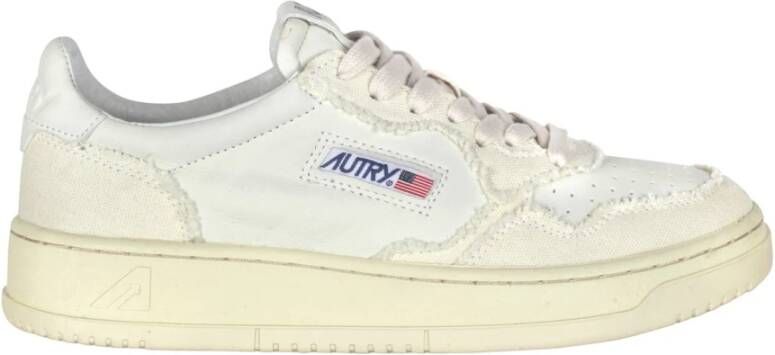 Autry Vintage Canvas Sneakers Beige Dames