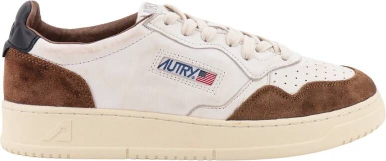 Autry Vintage geïnspireerde Medalist Low Sneaker voor vrouwen White Heren