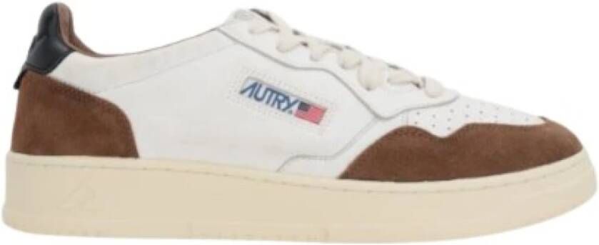 Autry Vintage geïnspireerde Medalist Low Sneaker voor vrouwen White Heren