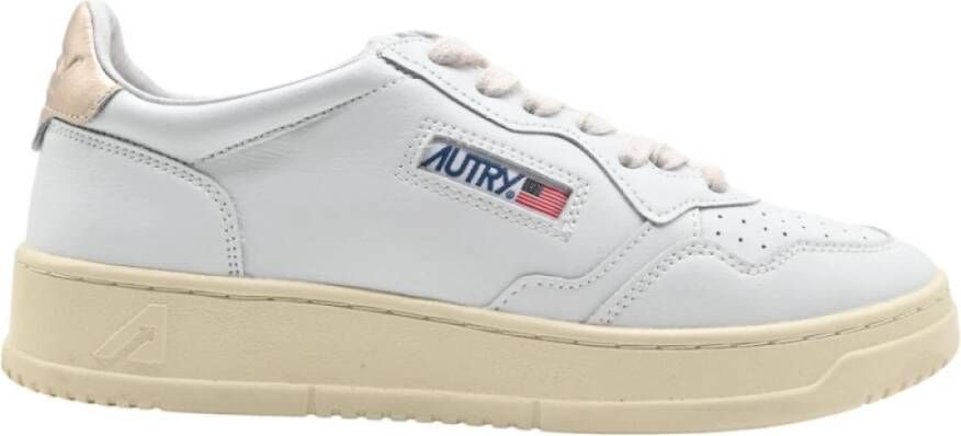 Autry Sneakers in wit en goud White Dames