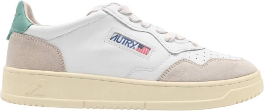 Autry Sneakers in wit leer suède White Heren