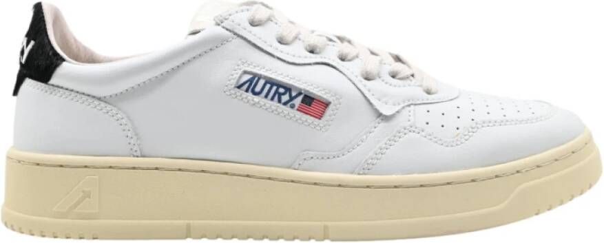 Autry Sneakers Laag Leer Pony Wit Zwart White Heren