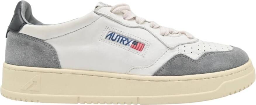 Autry Sneakers Low Man Goat Suede White Heren