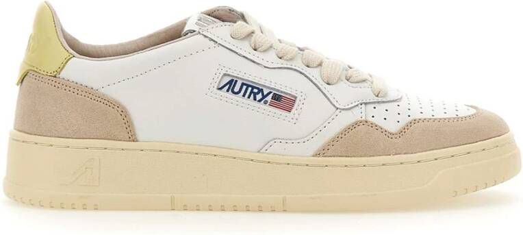 Autry Lage Top Leren en Suède Sneakers Meerkleurig