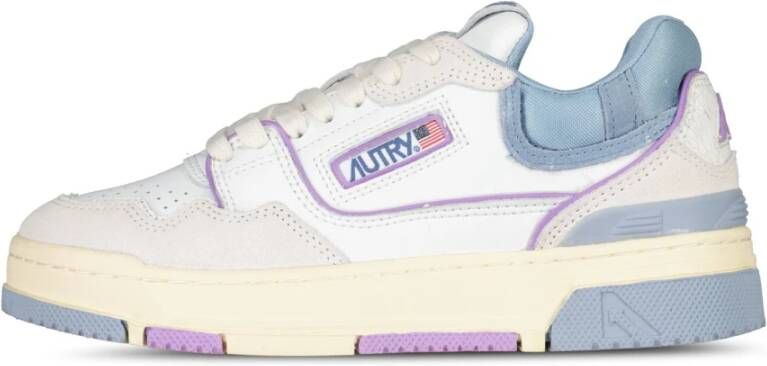 Autry CLC Sneaker Wit Paars Blauw Multicolor