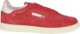 Autry Lage Platte Suède Sneaker met Contrasterende Hiel Red Dames - Thumbnail 1