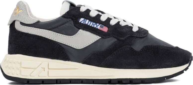 Autry Sneakers Reelwind Wit Zwart Black Dames