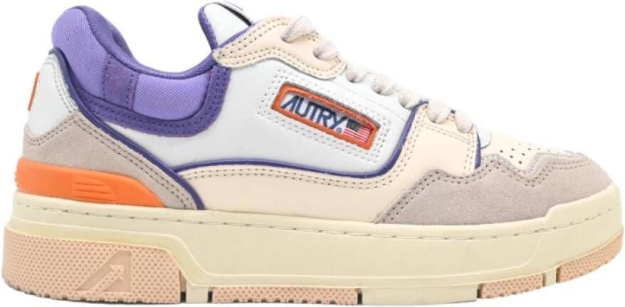 Autry Sneakers Rookie Laag Dames Wit Ivoor Multicolor Dames