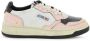 Autry Vintage Lage Leren Sneakers in Wit Zwart Roze Multicolor Dames - Thumbnail 1