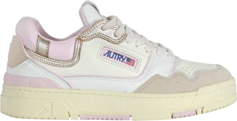 Autry Sneakers van leer en suède met logo Multicolor Dames