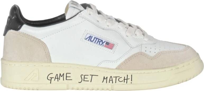 Autry Sneakers van leer en suède met logo Multicolor Dames